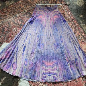 Anthropologie cosmic pleated midi skirt. Worn twice
